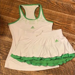 Adidas tennis top and skort